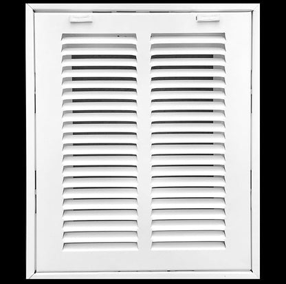 HVAC Premium 32 x 22 Duct Opening Steel Return Air Filter Grille, for 1-inch Filter, Removable Door, Flat Stamped HVAC Vent Cover Grille, Outer Dimensions 34.5 x 24.5