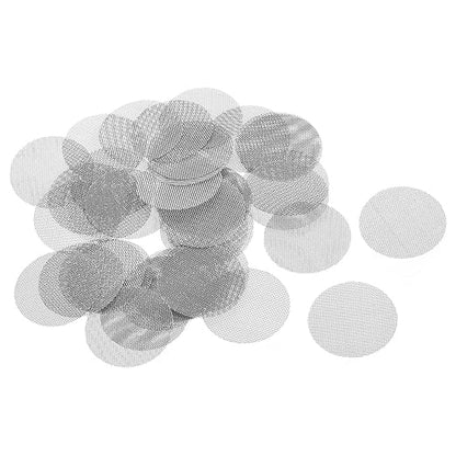 MECCANIXITY Pipe Screen Stainless Steel Screens, 1 Inch (25.4mm) Diameter for Pipe Filter, Pack of 80