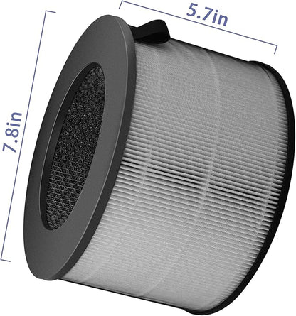 2 Pack U9CV2B Filter Replacement Compatible with LG PuriCare AeroTower Fan, for U9CV2B / U9CS1C / U9CV1C Air Purifier, 3-in-1 Filter and Activated Carbon Filters