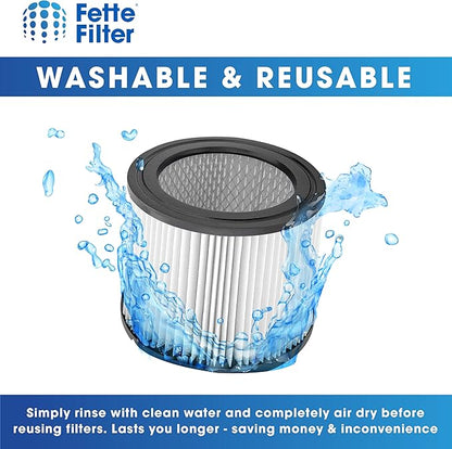 Fette Filter - DXVC4001 HEPA Filter Compatible with DEWALT DXV04T DXV05P DXV05S DXV08S DXV06G Wet Dry Shop Vacuums. Compare to Part# DXVC4001 - Pack of 2
