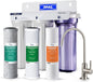 iSpring US31-PF Classic 3-Stage Under Sink Water Filtration System for Drinking, SGS-Tested PFAS Reducing, Tankless Under Sink Water Filter, High Capacity Water Filter for Sink, Pack of 1