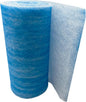 Paint Booth Exhaust Fiberglass Filter Roll, Blue/White Paint Arrestor for Spray Booth (60" x 200ft)