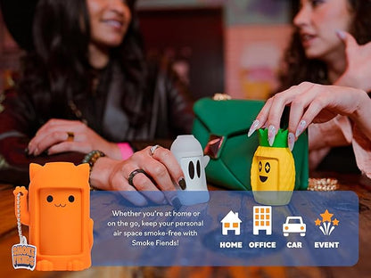 Portable & Eco-Friendly Personal Air Filter | Discreet HEPA & Carbon Filtration | Biodegradable & Up to 300+ Uses | Keychain Design for On-the-Go Freshness (Catnip)