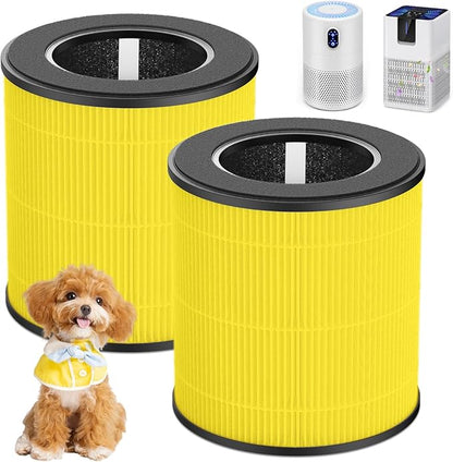 B-D02L/M05/B-D02U H13 Filter Compatible with VEWIOR B-D02U, for MOOKA B-D02L& M05, for Tailulu D10 Air Purifi-er, 3-Stage H13 Efficient Filter for B-D02L/M05/B-D02U, 2 Pack