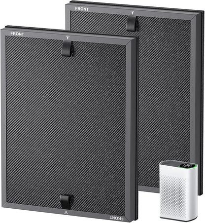 HAP602 Replacement Filters for ECOSELF HAP602/ HAP602WF Air Purifier, 3-IN-1 HAP602 Hepa Filter Replacement, High-Efficient Filtration for Home, 2 Pack