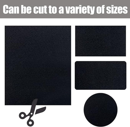 Carbon Fabric Filter 16" x 48" x 0.12" (2Pack) Replacement Activated Charcoal Hepa AC Vent Filter Carbon Air Pre Filter Fabric Sheet Carbon Pad