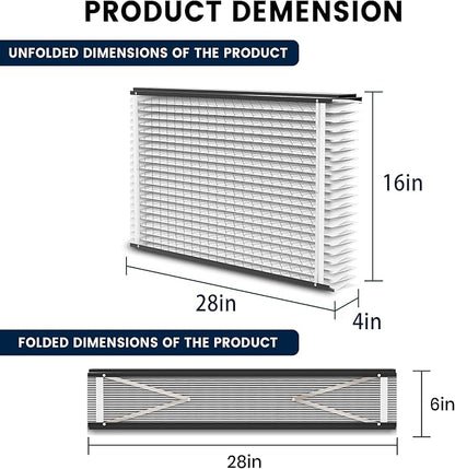 413 Replacement Filter Compatible with April-Aire Whole House Air Purifiers Model 1410, 1610, 2410, 2416, 3410, 4400,16x25x4 MERV 13 Pleated HVAC AC Furnace Filter,3 Pack
