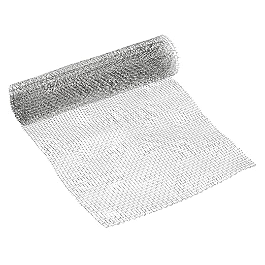 PATIKIL 40" L x 10" W Woven Wire Mesh, 8 Mesh 316L Stainless Steel Air Vent Filter Screen for Window Security Vent Cover Filtration Animals Fence