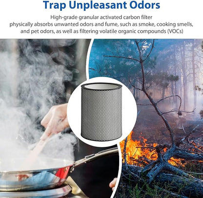 972132-01 H13 Grade Glass Big HEPA Filter Compatible for Dyson Purifier BP03 and BP04 (Big), Airborne Wildfire, Smoke, Pollen, Pet Dander, and Dust