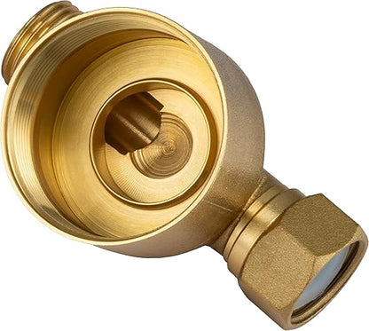 FA20 Brass Sediment Filter, Reusable Washer Water Filters, Traps Sand, Rust, 40 Micron Inline Water Filters for Washing Machines, Shower, Well