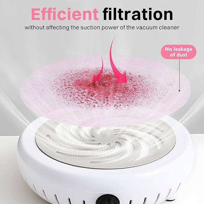 200 Sheets Nail Dust Collector Filter Paper Disposable Nail Dust Filters for Most of Nail Dust Collector Machine Nail Vacuum Dust Collector for Nail Salon Nail Supplies Accessories (new pink)