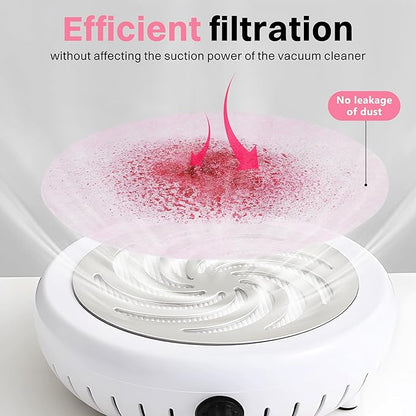200 Sheets Nail Dust Collector Filter Paper Disposable Nail Dust Filters for Most of Nail Dust Collector Machine Nail Vacuum Dust Collector for Nail Salon Nail Supplies Accessories (new pink)