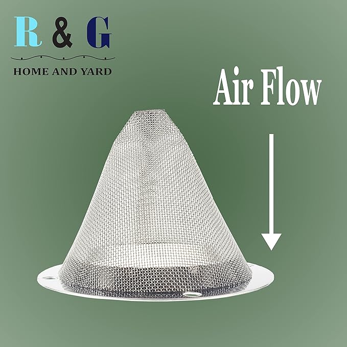 1 PC-Cone-Type Stainless Steel Spark Arrestor Screen 2.8”