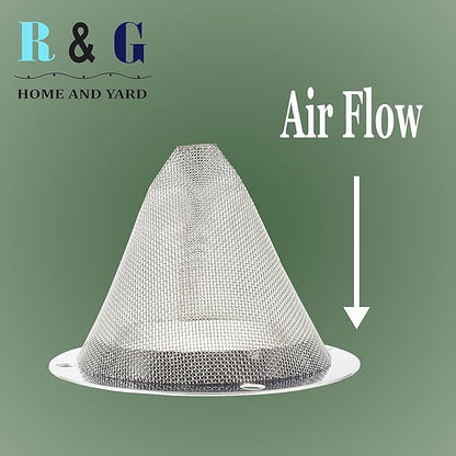 1 PC-Cone-Type Stainless Steel Spark Arrestor Screen 2.8”