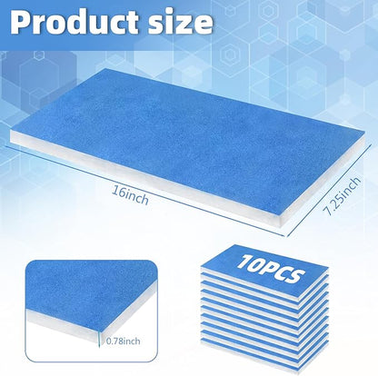 U0U 10 Pieces Paint Booth Filters,Portable Spray Booth Filter, Paint Booth Exhaust Filters for Replace Airbrush Spray Booths Paint Booth