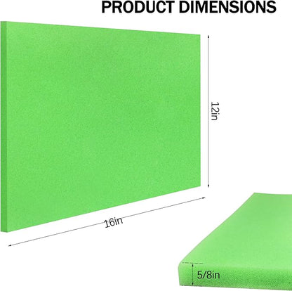 Motorcycle Air Filter Foam - BF-1 BF1 12" X 16" X 5/8" 65-PPI Green Fine Filter Foam, for Most Motorcycle ATV Scooters Dirt Bike UTV