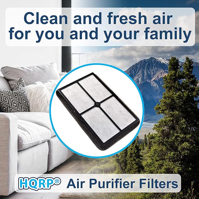 HQRP 4-pack HEPA Filter A compatible with GermGuardian FLT4010 Replacement fits AC4010 / AC4020 series Table Top models