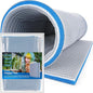 Borlech 8-Layer Fast-Acting Aquarium Filter Pad - Cut-to-Size Aquarium Floss Media for Fish Tank, Pond, Sump - Fast Water Polishing in Hours (23.62"x15.75"x0.6", 1 Pack)