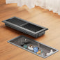 Floor Register 4 x 12 Inch, HG Power 1 Pack Heavy Duty Floor Vent Covers for Home with Screen Net, Adjust Metal Rust Proof Finish Air Vent for Kitchen, Heat, Office(Grey)