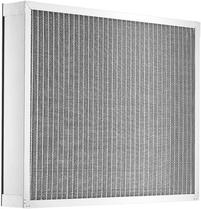 VEVOR 20x25x4 inch Electrostatic Air Filter, AC/HVAC Furnace Filter Washable & Reusable Aluminum, MERV 8 Long Lifetime, Home or Office (Actual Size: 19.37 x 24.37 x 3.58 in)