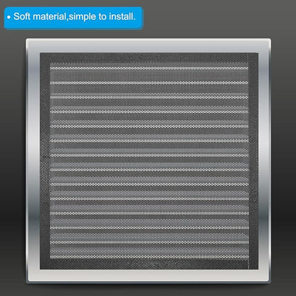 PATIKIL 4"x8" Magnetic Vent Cover, 6 Pack Floor Wall Air Registers Cover Strong Magnet Vent Screen Mesh for Blocking Hair Dust Debris, Black