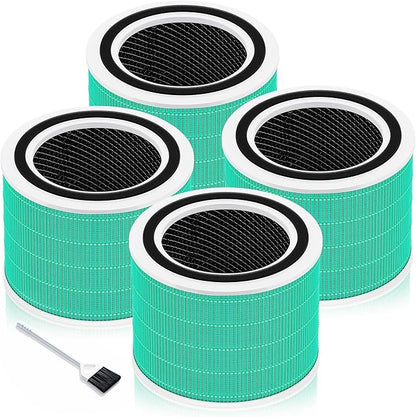 Funmit Core 200S Replacement Filter for LEVOIT Core 200S Smart WiFi Air Purifier, 3-in-1 H13 True HEPA Filter Replacement and High-Efficiency Activated Carbon, Part#Core 200S-RF, 4 Pack