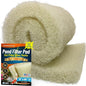 Aquatic Experts Cream COARSE Pond Filter Pad - 2 inch Thick - Bulk Roll Water Garden Filter Pond Media - Made in USA, (12" x 36")