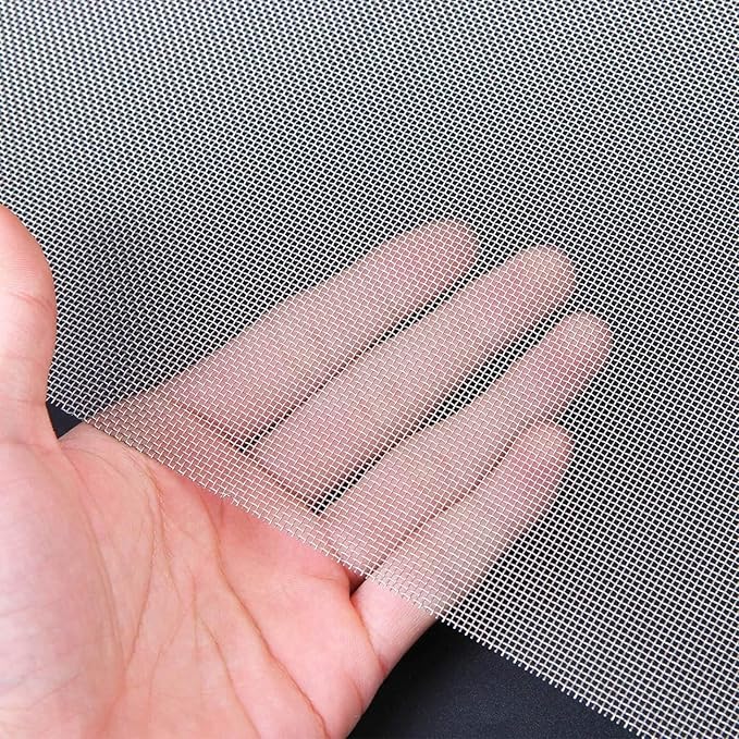 20 Mesh Stainless Steel Woven Wire, High-Density Ventilation Protecting Mesh, Rodent & Pest Proof Screen for Air Vents, Garden Enclosures, Window Screens, HVAC Filters