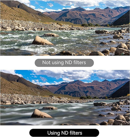 7artisans Nano Magnetic Filter UV Filter ND Light Reduction Filter/CPL Polarization Filter/GND Gradient Filter/Black Mist 1/4 Portrait Photography Filter Suitable for Lens(72mm 5-in-1 Set)
