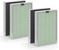 Medify MA-125 Genuine Replacement Filter | for Allergens, Wildfire Smoke, Dust, Odors, Pollen, Pet Dander | 3 in 1 with Pre-filter, HEPA H14, and Activated Carbon | Removal to 0.1 Microns | 2-Pack