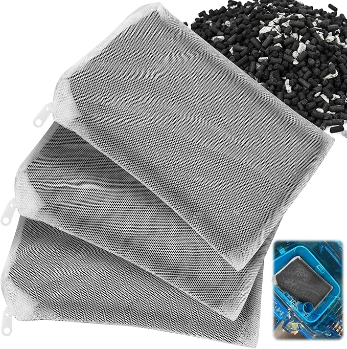 3 Pack 8 Oz Pro-C Mixed Aquarium Canister Filter Media Bag (Activated Carbon + Zeolite) for Penn-Plax Cascade Filter Parts, Also fits Eheim ECCO, Eheim Pro/Pro II, AquaClear 500 and FilStar Canisters