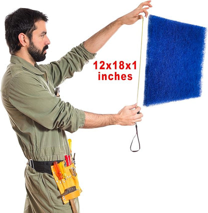 AC Air Furnace Filters - Cut to Fit - Washable (12x18x1, 2 Pack)
