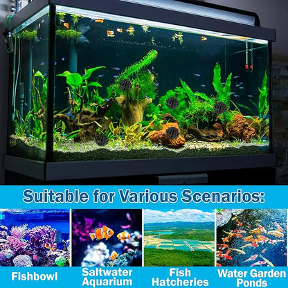 HQRP 100 pcs Bio Balls Filter Media 1.5 Inch - Large Bio Ball for Aquarium, Pond, Waterfall, Fountain Filter Media in Mesh Bag with Zipper