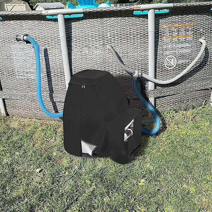 Waterproof Pump Cover - Protective Outdoor Motor Shield, Heavy Duty Pool Equipment Enclosure | Leakproof Sand Filter Protective Cover, All-Season UV-Resistant Case, Durable Weather Guard for Yard