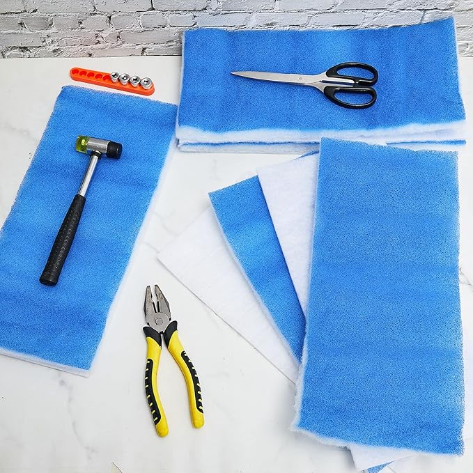 Nuenen 8 Pieces Paint Booth Filter Airbrush Booth Filter Spray Airbrush Spray Exhaust Replace Paints Filters Double-Layer for Painting Craft Tents System Project