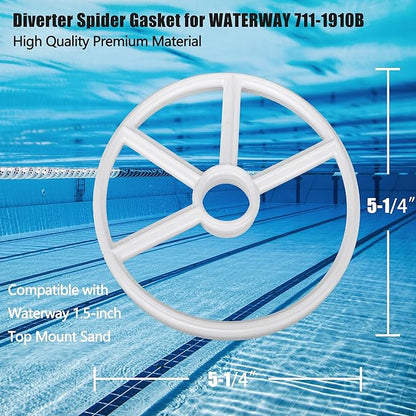 LikeLion （2 Pack） of Diverter Spider Gasket Compatible with Waterway 711-1910B，for Clearwater, Carefree, TWM Sand Filters, Models WVS003 & WVS002