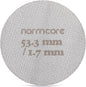 Normcore 53.3mm Puck Screen - Lower Shower Screen - Metal Contact Screen for Espresso 54mm Portafilter Filter Basket - 1.7mm Thickness 150μm - 316 Stainless Steel