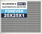 20x25x1 Reusable Air Filter, Electrostatic, Washable Lasts a Lifetime, Breathe Fresher Air in Home and Office HVAC AC Furnace Systems, Merv 8 (Actual Size: 19.75x24.65x1 Inch)