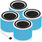 Core 200S Smoke Remover Replacement Filter for LEVOIT Core 200S Smart WiFi Air Purifier, Funmit 3-in-1 H13 True HEPA Filter Replacement and High-Efficiency Activated Carbon, Part # Core 200S-RF, 4Pack