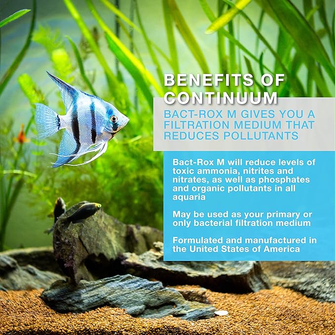 Continuum Aquatics Bact Rox M - Porous Biological Filter Media for use in Ponds, Reefs, Marine, and Freshwater Aquariums, Medium, 500 ml