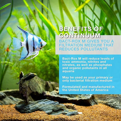 Continuum Aquatics Bact Rox M - Porous Biological Filter Media for use in Ponds, Reefs, Marine, and Freshwater Aquariums, Medium, 4 Liter