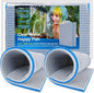 Borlech 8-Layer Fast-Acting Aquarium Filter Pad - Cut-to-Size Aquarium Floss Media for Fish Tank, Pond, Sump - Fast Water Polishing in Hours (15.75"x11.81"x0.6", 2 Pack)