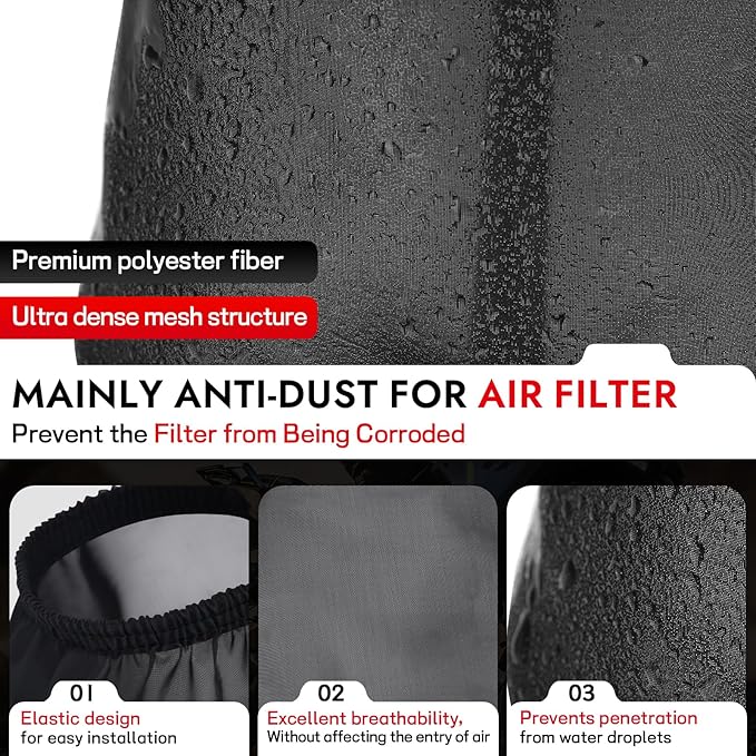 62mm Mini Bike Air Filter Cover for Predator 212cc 196cc 224cc 99cc Coleman CT200U CT200U-EX BT200X B200R B200 KT196 CT100U CC100X Baja MB165 MB200 DB30 Mini Bike Go Kart Parts (Black)