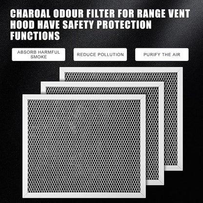 Baquler Range Hood Filter Compatible with Broan Nutone 97007696 Range Hood Replacement Filter Stove Vent Aluminum Mesh Charcoal for Kitchen Air(12 Pcs)