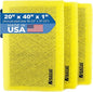 RAYAIR SUPPLY 20x40 Replacement Filter Pads Designed to Fit MicroPower Guard Air Cleaner 20x40 Refills (3 Pack) YELLOW