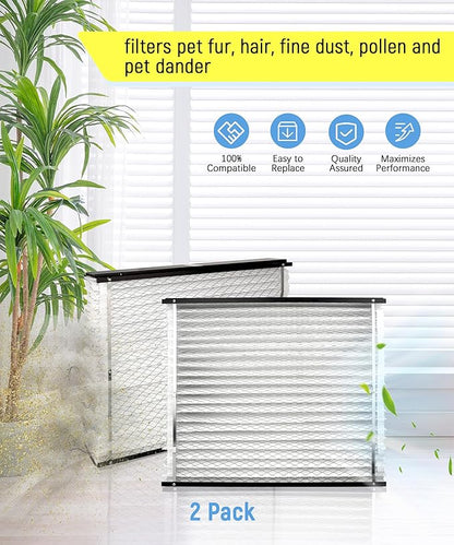 213 Replacement Filter Compatible with AprilAire 1210, 1620, 2210, 2216, 3210, 4200 Whole House Air Purifiers 20x25x4 Inches MERV 13 Furnace Filter,2-Pack