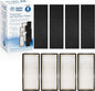 Fette Filter - Air Purifier Filter Compatible with Honeywell HEPAClean Air Purifier Replacement Filter C Pack of 4 HEPA + 4 Pre-Filters for Models HHT-080, HHT-081, HHT-085, HHT-090, HHT-145, HHT-149