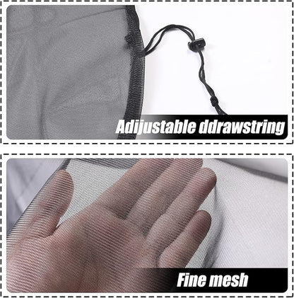 37.5 Inch Mesh Cover for Rain Barrel,Rain Bucket Leaf Filter Screen Cover,Pack of 2