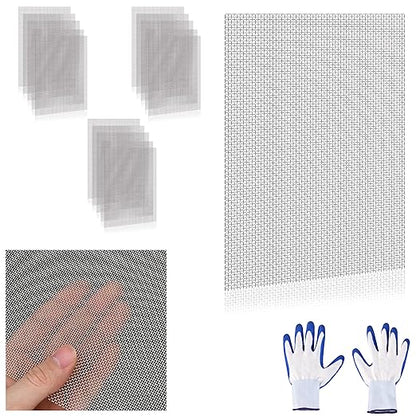 16 Pcs 13x9 (33cmx23cm) 20 Mesh 304 Stainless Steel Wire Mesh Sheet, Rustproof Metal Mesh Sheet Screen for DIY Crafts, Vent Covers, Garden Fencing, Window Protection & Industrial Filters