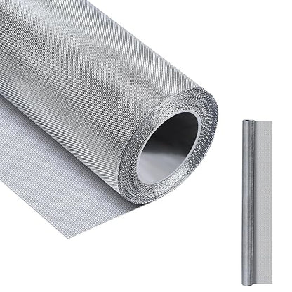20 Mesh 304 Stainless Steel Mesh Screen, 47''×118''（120cm×300cm） Wire Screen Mesh, Rust Free Woven Wire Mesh, Metal Mesh Screen for Air Vents, Window Screen, Filters, Cage,Garden Covers